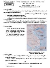Đề thi chọn học sinh giỏi tỉnh môn Lịch sử Lớp 9 THCS - Bảng A - Năm học 2018-2019 - Sở giáo dục và đào tạo Nghệ An (Có đáp án)